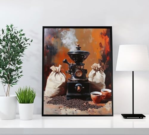 Essen Diamond Painting Erwachsene, 5D Diamant Painting Bilder Landschaft DIY Runden Steine Mosaikherstellung Basteln Erwachsene Anfänger Kreativ Set für Zimmer Deko Wohnzimmer, Geschenke 50x70cm TX1-U von GOUFEENG