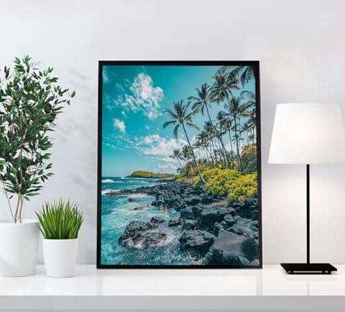 Ozean Diamond Painting Erwachsene, 5D Diamant Painting Bilder Landschaft DIY Runden Steine Mosaikherstellung Basteln Erwachsene Anfänger Kreativ Set für Zimmer Deko Wohnzimmer, Geschenke 20x30cm 189-6 von GOUFEENG