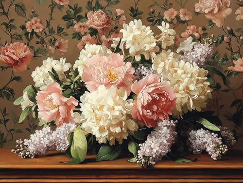 Pfingstrose Diamond Painting Erwachsene Groß XXL 20x30cm, 5D Diamond Painting Rosa, DIY Runden Steine Kristall Kunst Basteln Erwachsene Anfänger Set, Wand Deko Wohnzimmer, Geschenke für Frauen 2Y-64Q von GOUFEENG