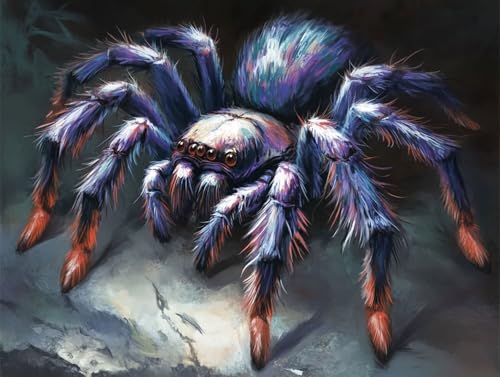 Spinne Diamond Painting Erwachsene Groß XXL 25x35cm, 5D Diamond Painting Blau, DIY Runden Steine Kristall Kunst Basteln Erwachsene Anfänger Set, Wand Deko Wohnzimmer, Geschenke für Frauen P7-Q5E Spinne Diamond Painting Erwachsene Groß XXL 25x35cm, 5D Diamond Painting Blau, DIY Runden Steine Kristall Kunst Basteln Erwachsene Anfänger Set, Wand Deko Wohnzimmer, Geschenke für Frauen P7-Q5E von GOUFEENG