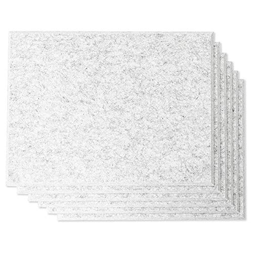 GOURIDE 6 Stück Akustik-Platten, Anti-Akustik-Kissen, Wandpaneel, abgeschrägte , 30 x 40 x 0,9 cm von GOURIDE