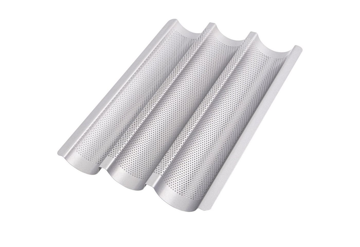 GOURMEO Backform Silbernes Baguette-Backblech, 38,5 x 28,5 cm, Brotbackform, Baguette Backblech, Silber, 38,5 x 28,5 cm GOURMEO Backform Silbernes Baguette-Backblech, 38,5 x 28,5 cm, Brotbackform, Baguette Backblech, Silber, 38,5 x 28,5 cm von GOURMEO