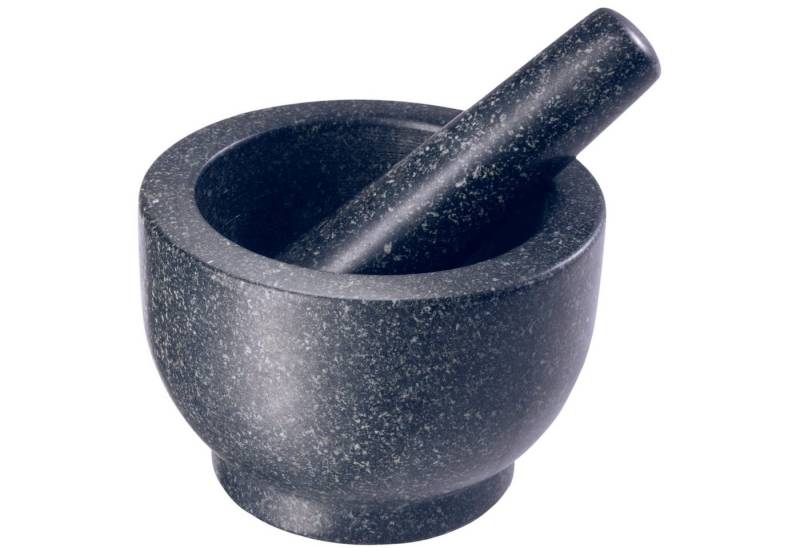GOURMEO Mörser Granit Mörser und Stößel Set - Tiefer Mörser 7 cm, (1-tlg), Granitstein Mörser & Stößel Set - 7 cm Tiefer Mörser von GOURMEO