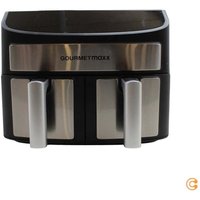 [GEBRAUCHT] B-Ware Gourme Tmaxx Heißluftfritteuse Fritteuse Airfryer Doppelkammer Schwarz 2x35 L von GOURMETMAXX