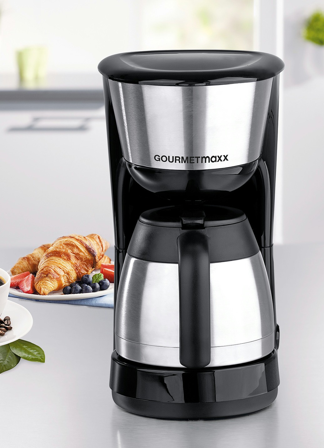 Gourmetmaxx Thermo-Kaffeemaschine, Schwarz von GOURMETMAXX