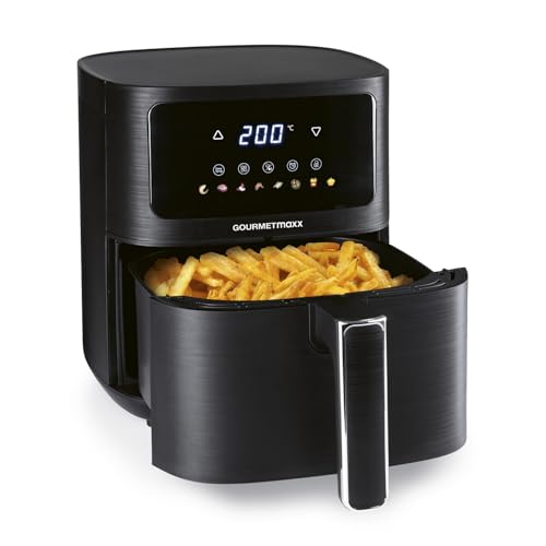 GOURMETmaxx AirGenius Heißluftfritteuse - 4,5 L Airfryer | Fritteuse mit 6 Funktionen, 8 Programmen | Minibackofen - Fettarme Speisen für max. 3 Personen | Heißluftfritteuse mit Farbdisplay, Touch GOURMETmaxx AirGenius Heißluftfritteuse - 4,5 L Airfryer | Fritteuse mit 6 Funktionen, 8 Programmen | Minibackofen - Fettarme Speisen für max. 3 Personen | Heißluftfritteuse mit Farbdisplay, Touch von GOURMETmaxx