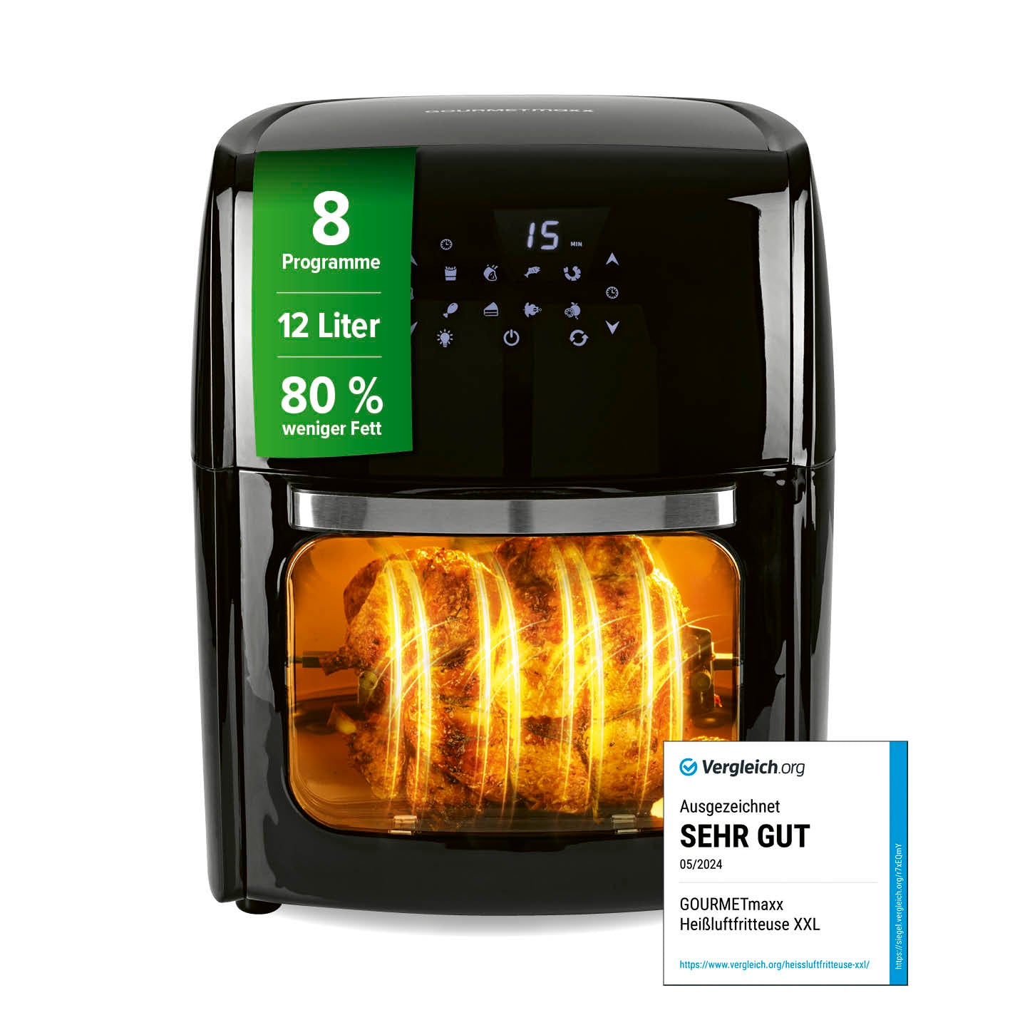 Digitale Heißluftfritteuse - 12 l Digitale Heißluftfritteuse - 12 l von GOURMETmaxx