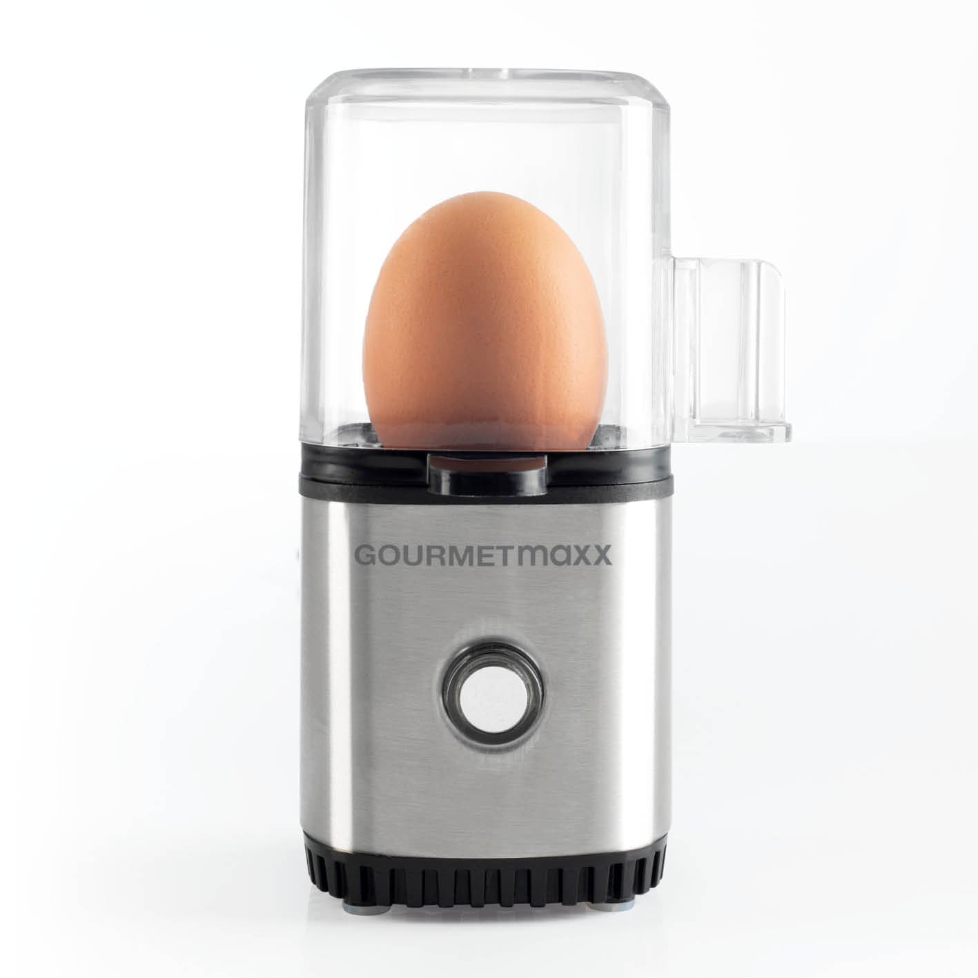 Eierkocher für 1 Ei - Edelstahl/schwarz von GOURMETmaxx