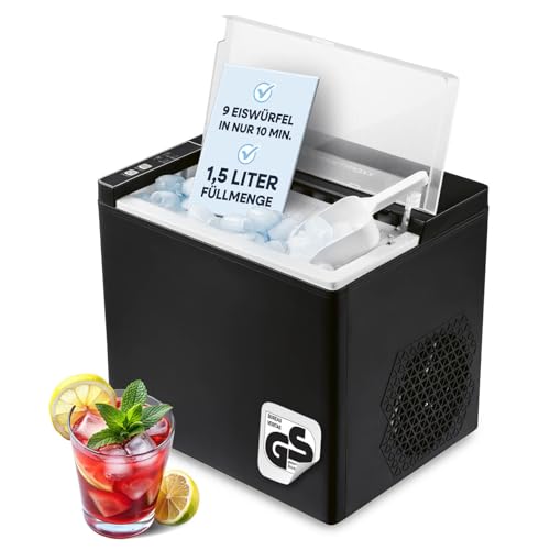 GOURMETmaxx Eiswürfelbereiter 150 Watt für Camping & Co. – kein Wasseranschluss nötig | Eiswürfelmaschine für zu Hause | Eiswürfelautomat inkl. Auffangbehälter & Eisschaufel | 12 kg pro Tag GOURMETmaxx Eiswürfelbereiter 150 Watt für Camping & Co. – kein Wasseranschluss nötig | Eiswürfelmaschine für zu Hause | Eiswürfelautomat inkl. Auffangbehälter & Eisschaufel | 12 kg pro Tag von GOURMETmaxx