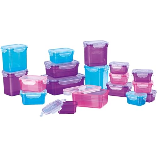 GOURMETmaxx Frischhaltedosen Klick-it 18er Set | BPA-freie Vorratsdosen, hervorragend geeignet für Spülmaschine, Mikrowelle und Gefrierschrank | Luftdicht, auslaufsicher und stapelbar von GOURMETmaxx