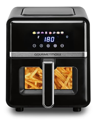 GOURMETmaxx Heißluftfritteuse - 5 L Airfryer | Fritteuse mit 6 Funktionen, 8 Programmen | Minibackofen - Fettarme Speisen für max. 4 Personen | Heißluftfritteuse mit Farbdisplay inkl. Touch-Funktion GOURMETmaxx Heißluftfritteuse - 5 L Airfryer | Fritteuse mit 6 Funktionen, 8 Programmen | Minibackofen - Fettarme Speisen für max. 4 Personen | Heißluftfritteuse mit Farbdisplay inkl. Touch-Funktion von GOURMETmaxx