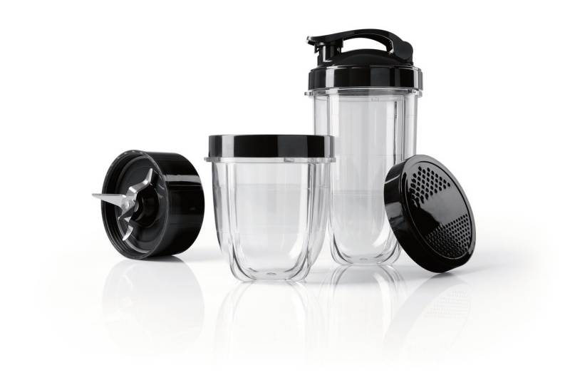 GOURMETmaxx Küchenmaschinen Zubehör-Set Zubehör-Set L 6-tlg. schwarz für Nutrition Mixer, für Nutrition Mixer umfangreich 6-fach-Präzisionsklinge To-Go GOURMETmaxx Küchenmaschinen Zubehör-Set Zubehör-Set L 6-tlg. schwarz für Nutrition Mixer, für Nutrition Mixer umfangreich 6-fach-Präzisionsklinge To-Go von GOURMETmaxx