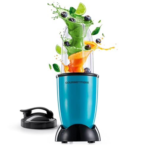 GOURMETmaxx Mixer Mr. Magic 4-tlg. | Smoothie Maker mit 400W & 500ml Fassungsvermögen | Kompakter Standmixer mit Deckel | Praktisch für Shakes, Dips, Soßen und mehr | Leicht zu reinigen & vielseitig GOURMETmaxx Mixer Mr. Magic 4-tlg. | Smoothie Maker mit 400W & 500ml Fassungsvermögen | Kompakter Standmixer mit Deckel | Praktisch für Shakes, Dips, Soßen und mehr | Leicht zu reinigen & vielseitig von GOURMETmaxx