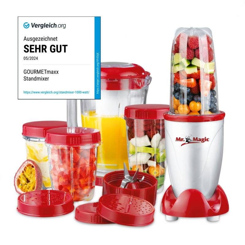 Mr. Magic Mixer - Silber/Rot von GOURMETmaxx