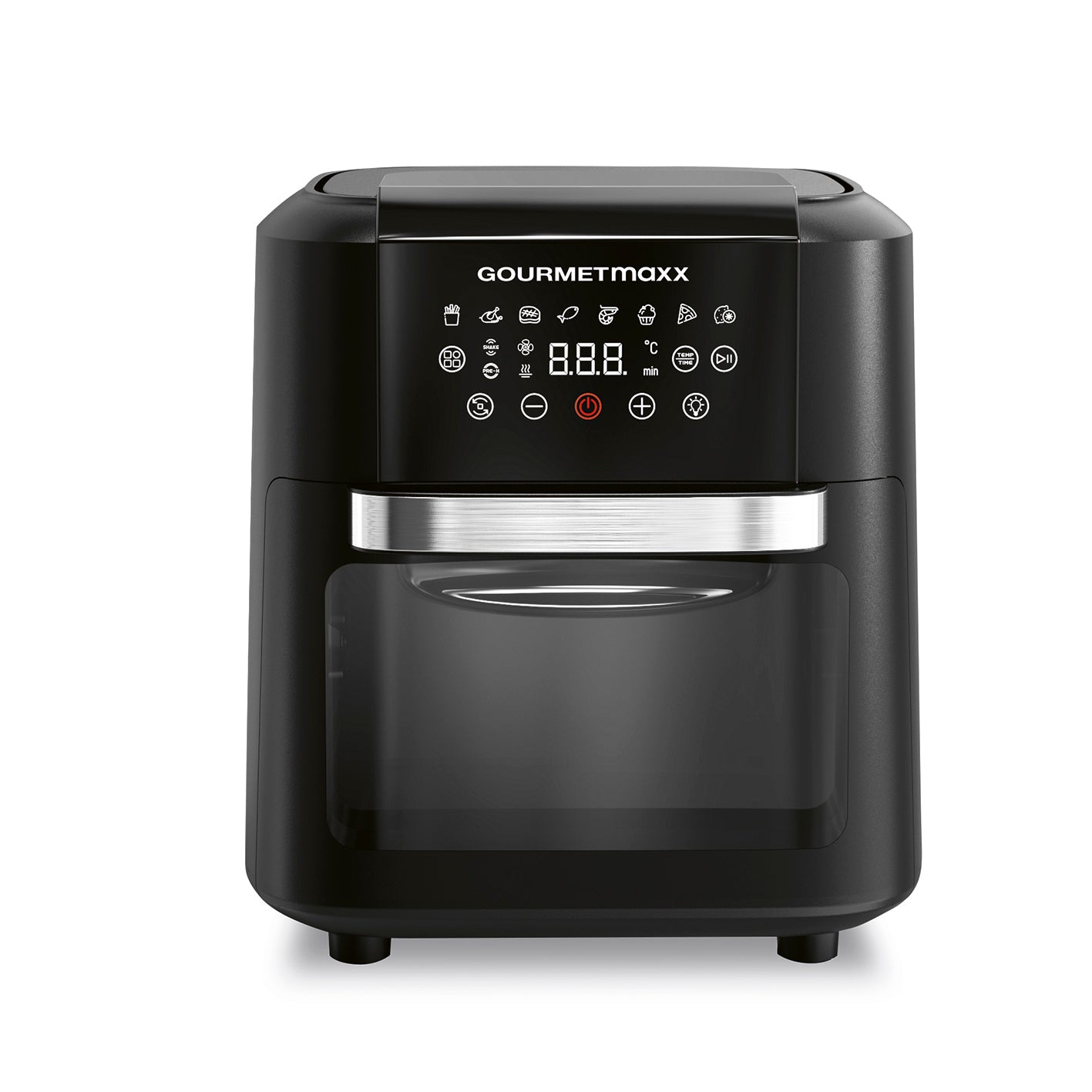 4in1-Heißluftfritteuse mit Touchdisplay - 11 L 4in1-Heißluftfritteuse mit Touchdisplay - 11 L von GOURMETmaxx