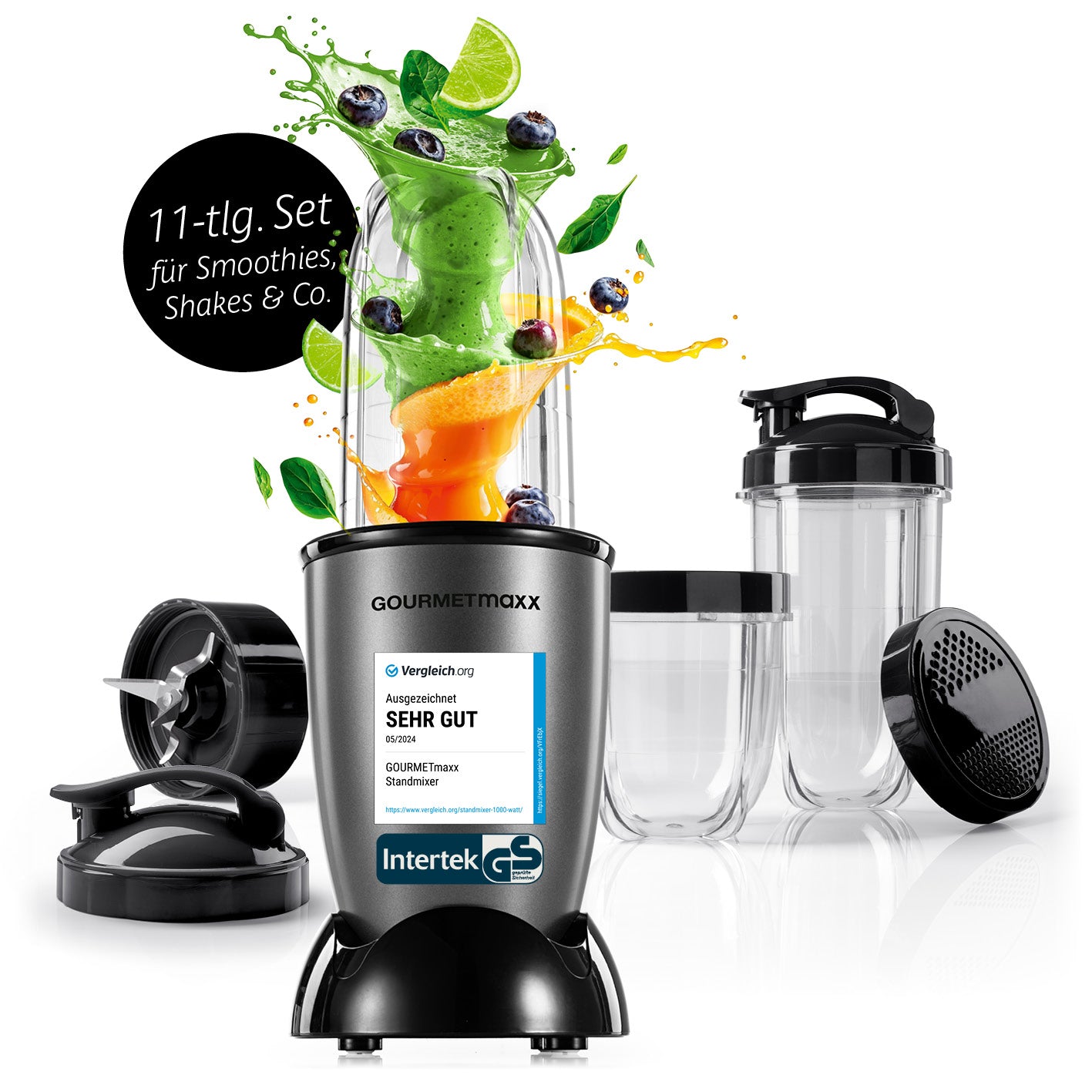 Mr. Magic Power 400 Pro mit Zubehörset L - Anthrazit/Schwarz Mr. Magic Power 400 Pro mit Zubehörset L - Anthrazit/Schwarz von GOURMETmaxx