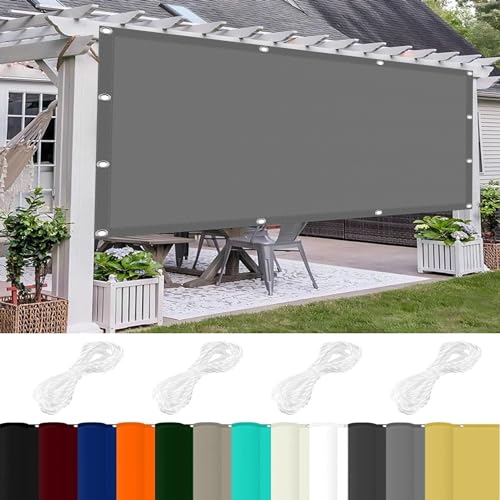 Markisenstoff 2.2 x 2.5 m 98% UV Schutz Sonnensegel Sandkasten mit Ösen Und Kordel,PES Polyester für Garten Balkon Terrasse Camping, Hellgrau Markisenstoff 2.2 x 2.5 m 98% UV Schutz Sonnensegel Sandkasten mit Ösen Und Kordel,PES Polyester für Garten Balkon Terrasse Camping, Hellgrau von GOUSAILS