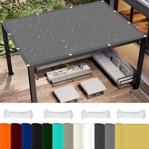 Rechteck Sonnenschutz Garten Balkon 3 x 7 m 98% UV Schutz Sonnenschutz Netz Schattierungsnetz mit Ösen Und Kordel Reißfest für Garten Balkon Terrasse Camping, Hellgrau Rechteck Sonnenschutz Garten Balkon 3 x 7 m 98% UV Schutz Sonnenschutz Netz Schattierungsnetz mit Ösen Und Kordel Reißfest für Garten Balkon Terrasse Camping, Hellgrau von GOUSAILS