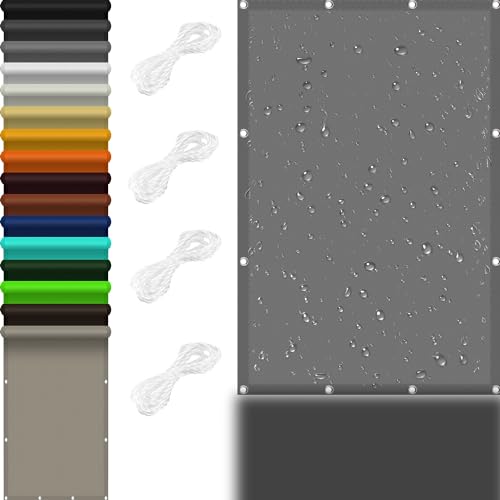 Sonnensegel Sonnenschutz Rechteckig 0.8 x 5 m 98% UV Schutz Balkon Regenschutz Sonnensegel mit Ösen Und Kordel,PES Polyester für Balkon Terrasse Garten Camping, Hellgrau Sonnensegel Sonnenschutz Rechteckig 0.8 x 5 m 98% UV Schutz Balkon Regenschutz Sonnensegel mit Ösen Und Kordel,PES Polyester für Balkon Terrasse Garten Camping, Hellgrau von GOUSAILS