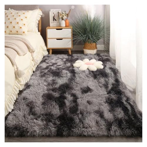 GOUSANG Rechteckiger Teppich 90 x 160 cm Modern Weich Flauschig Lammfellimitat Teppich Longhair Weich Lammfellimitat Teppich für Kuche Schlafzimmer Wohnzimmer, Dunkelgrau GOUSANG Rechteckiger Teppich 90 x 160 cm Modern Weich Flauschig Lammfellimitat Teppich Longhair Weich Lammfellimitat Teppich für Kuche Schlafzimmer Wohnzimmer, Dunkelgrau von GOUSANG