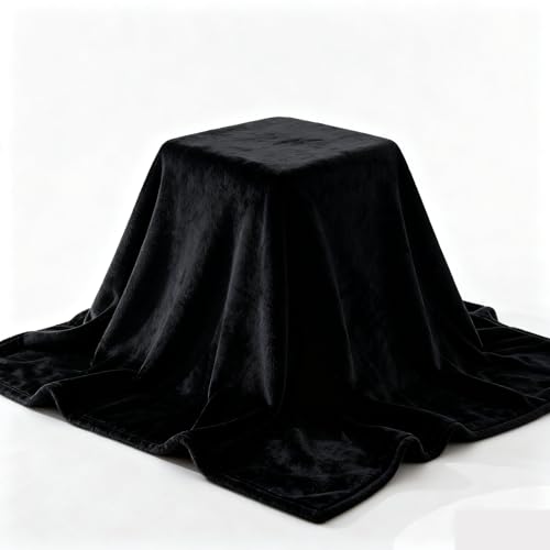 GOUTUI Flanell Decke 150 x 300 cm Weich & Waschbar Kuscheldecke Fleecedecke Falten Beständig/Anti-Verfärben für Sofa/Couch Und Tagesdecke, Schwarz von GOUTUI