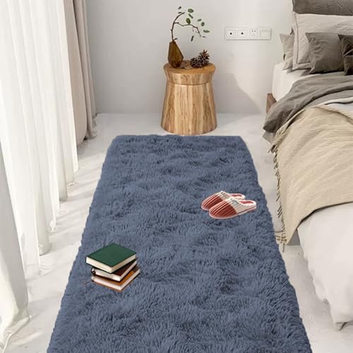 Hochflor Wohnzimmer Teppich 65 x 220 cm Weich & Schmutzabweisend Zottige Teppiche Wohnzimmer Deko für Schlafzimmer Kinderzimmer Wohnzimmer, Grau Hochflor Wohnzimmer Teppich 65 x 220 cm Weich & Schmutzabweisend Zottige Teppiche Wohnzimmer Deko für Schlafzimmer Kinderzimmer Wohnzimmer, Grau von GOUTUI