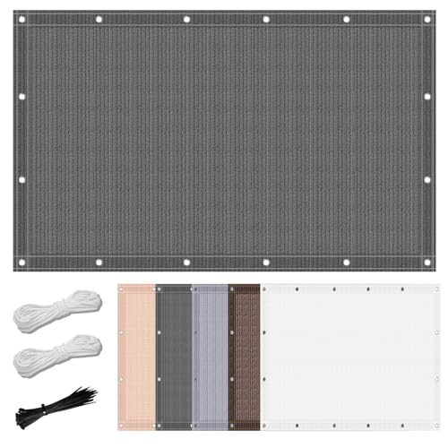 Schattennetz für Gewächshaus 0.5 x 2.2 m Reißfest Uv-Schutz Terrassennetz Wetterbeständiger Sonnenschutz für Pflanzen Balkone Und Gärten, Dunkelgrau Schattennetz für Gewächshaus 0.5 x 2.2 m Reißfest Uv-Schutz Terrassennetz Wetterbeständiger Sonnenschutz für Pflanzen Balkone Und Gärten, Dunkelgrau von GOUTUI