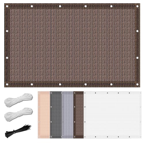 Sonnensegel 0.7 x 3.6 m Windschutz Atmungsaktiv Schattiergewebe Sonnenschutz mit Seil Und Kabelbinder für Sonnensegel Tuch Garten Terrasse, braun Sonnensegel 0.7 x 3.6 m Windschutz Atmungsaktiv Schattiergewebe Sonnenschutz mit Seil Und Kabelbinder für Sonnensegel Tuch Garten Terrasse, braun von GOUTUI