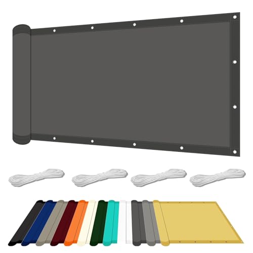 Sonnensegel Wasserdicht 100 x 140 cm mit UV Schutz Sonnensegel Balkon Sonnenschutz Windschutz für Balkon Garten Terrasse, Dunkelgrau Sonnensegel Wasserdicht 100 x 140 cm mit UV Schutz Sonnensegel Balkon Sonnenschutz Windschutz für Balkon Garten Terrasse, Dunkelgrau von GOUTUI