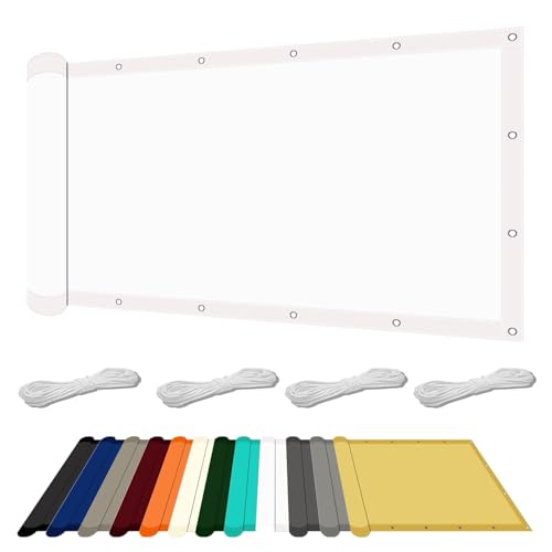 Sonnensegel Wasserdicht 80 x 360 cm mit UV Schutz Sonnensegel Balkon Wasserabweisend Windschutz für Balkon Garten Terrasse, Weiß Sonnensegel Wasserdicht 80 x 360 cm mit UV Schutz Sonnensegel Balkon Wasserabweisend Windschutz für Balkon Garten Terrasse, Weiß von GOUTUI