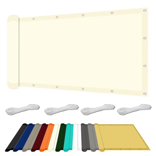 Sonnensegel Wasserdicht Rechteckig 70 x 170 cm mit UV Schutz Pergola Sonnensegel Premium PES Polyester für Balkon Garten Terrasse, cremefarben Sonnensegel Wasserdicht Rechteckig 70 x 170 cm mit UV Schutz Pergola Sonnensegel Premium PES Polyester für Balkon Garten Terrasse, cremefarben von GOUTUI