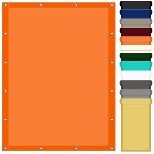 Terrasse Sonnensegel 3.4 x 0.8 m Polyester Wasserabweisend Segeltuch Pergola Viele Größe Und Farben für Terrasse Balkon Garten, Orange Terrasse Sonnensegel 3.4 x 0.8 m Polyester Wasserabweisend Segeltuch Pergola Viele Größe Und Farben für Terrasse Balkon Garten, Orange von GOUTUI