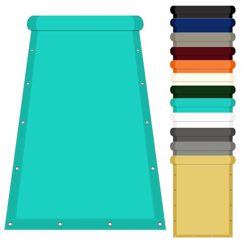 Wasserdicht Markisenstoff 1.6 x 2.8 m Polyester Wasserabweisend Sichtschutz Windschutz Tarp Viele Größe Und Farben für Terrasse Balkon Garten, Himmelblau Wasserdicht Markisenstoff 1.6 x 2.8 m Polyester Wasserabweisend Sichtschutz Windschutz Tarp Viele Größe Und Farben für Terrasse Balkon Garten, Himmelblau von GOUTUI