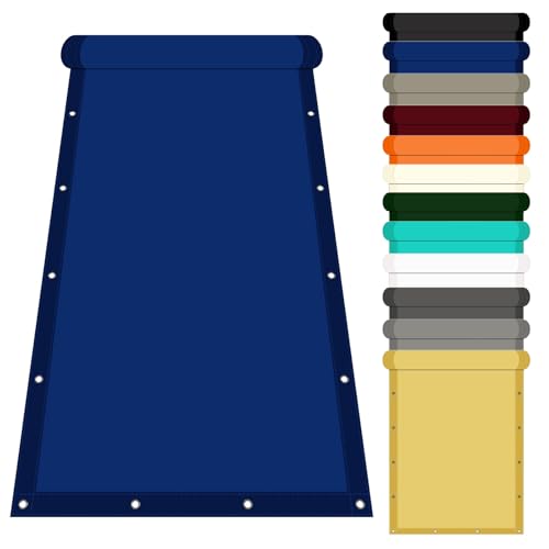 Wasserdicht Markisenstoff 1.7 x 2.9 m Polyester Wasserabweisend Sichtschutz Windschutz Tarp Viele Größe Und Farben für Überdachung Balkon Schwimmbad, Dunkelblau Wasserdicht Markisenstoff 1.7 x 2.9 m Polyester Wasserabweisend Sichtschutz Windschutz Tarp Viele Größe Und Farben für Überdachung Balkon Schwimmbad, Dunkelblau von GOUTUI