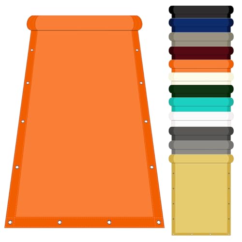 Wasserdicht Segeltuch 1.3 x 2.1 m Polyester Wasserabweisend Segeltuch Pergola Viele Größe Und Farben für Balkon Terrasse Garten, Orange Wasserdicht Segeltuch 1.3 x 2.1 m Polyester Wasserabweisend Segeltuch Pergola Viele Größe Und Farben für Balkon Terrasse Garten, Orange von GOUTUI