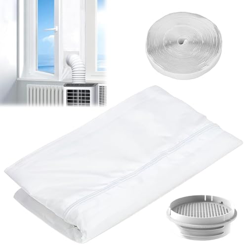Fensterabdichtung für Mobile Klimageräte,Klimaanlage Fensterabdichtung 4m,Abluftschlauch Adapter Fenster,Fenster Klimaanlage Abdichtung,für Dachfenster,Flügelfenster Fensterabdichtung für Mobile Klimageräte,Klimaanlage Fensterabdichtung 4m,Abluftschlauch Adapter Fenster,Fenster Klimaanlage Abdichtung,für Dachfenster,Flügelfenster von GOUYENG