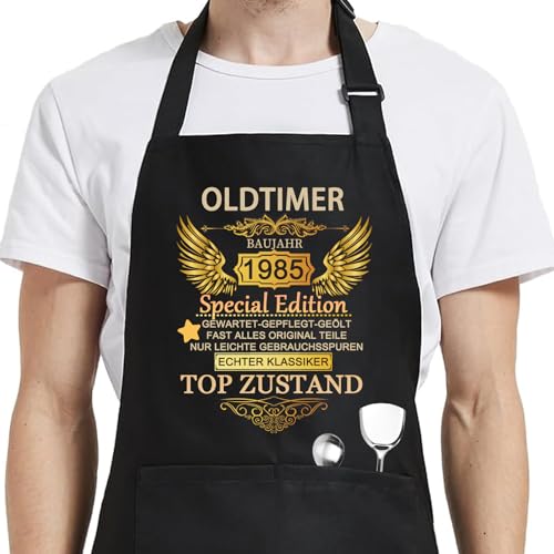GOUYENG Kochschürze,Küchenschürze,Lustige Geburtstagsgeschenke,Verstellbare Grillschürze Für Männer,Grillschürze 40 Geburtstag Mann,für Männer Damen Küche Restaurant Café GOUYENG Kochschürze,Küchenschürze,Lustige Geburtstagsgeschenke,Verstellbare Grillschürze Für Männer,Grillschürze 40 Geburtstag Mann,für Männer Damen Küche Restaurant Café von GOUYENG