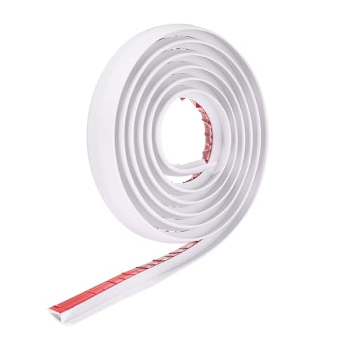 GOUZIBHD 1–20M Selbstklebende Übergangsleiste,Gummi-Türschwellenleiste, Türschwellenleiste für Teppich Zu Laminat, PVC Übergangsleiste Boden-Übergangsstreifen, Türschwellenleiste(Size:3m/9.84ft) von GOUZIBHD