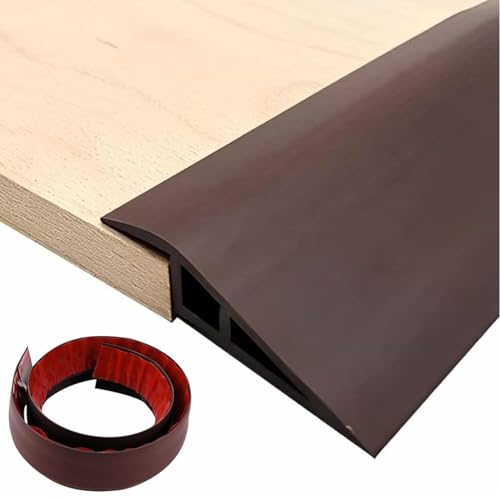 GOUZIBHD Anpassungsprofil,Übergangsprofil,Teppichschwellenübergang,Boden-Übergangsstreifen,Übergangsleiste,Übergangsschiene für Teppich/Laminat(Color:Kaffee) von GOUZIBHD