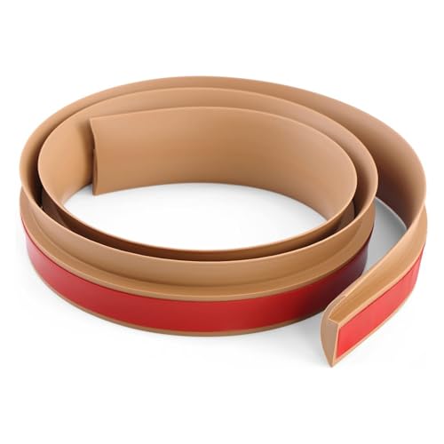 GOUZIBHD Ausgleichsprofil,PVC-Nahtdeckprofil,Boden-Übergangsstreifen,Ungelochte Abdeckleiste für Laminat,Teppich,Boden,Fliesen,Übergangsschiene(Size:15m/49.2ft) von GOUZIBHD