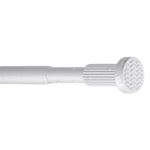 GOUZIBHD Einzelfensterstangen für Badezimmer Wohnzimmer, Duschvorhangstange Ohne Bohren, Gardinenstange rutschfeste Teleskopstangen, Ausziehbare Spannstangen für Vorhänge(Size:90-160cm) von GOUZIBHD