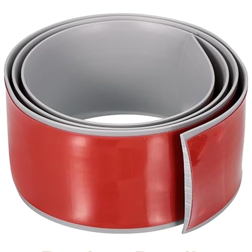 GOUZIBHD Flache Trennleiste, Selbstklebende Bodenübergangsleiste, Laminatbodenübergang, PVC Bodentrennleiste, Randleiste von Teppich zu Fliesen zum Überbrücken von Lücken(Size:15m/49.2ft) von GOUZIBHD