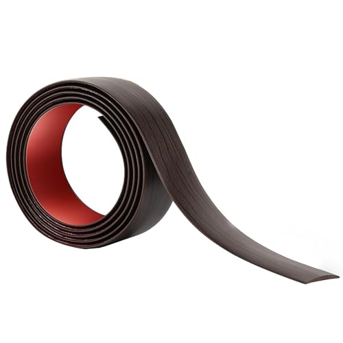 GOUZIBHD Flacher Trennstreifen, Kantenleiste für Teppichböden und Fliesen, Bodenübergang, Türkantenleiste für Den Übergang Von Vinyl-Laminatböden, Selbstklebende Schwellenrampe(Size:5m/16.4ft) von GOUZIBHD