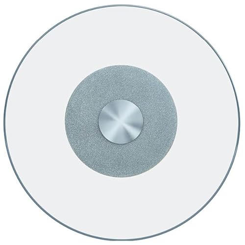 GOUZIBHD Große Runde 360°-Servierplatte für Tischplatte Drehbares Serviertablett Aus Gehärtetem Glas, Lazy Susan-Drehteller Als Tafelaufsatz, Esstisch in Partyküche(Size:50cm) von GOUZIBHD