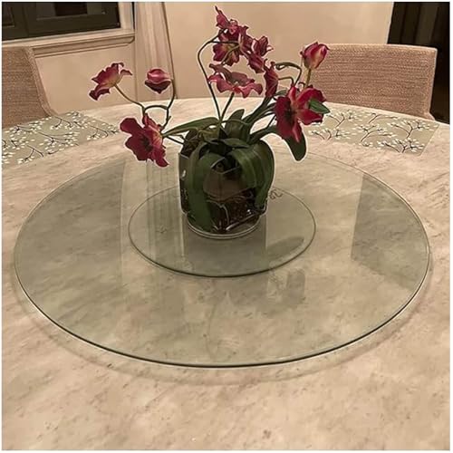 GOUZIBHD Lazy Susan Drehtablett für Party- und Familien-Esstische, Runder Drehteller Lazy Susan, mit Aluminium Legierungslager, Geräuschlos Glatt, 360° Drehbares Serviertablett(Size:70cm/28in) von GOUZIBHD