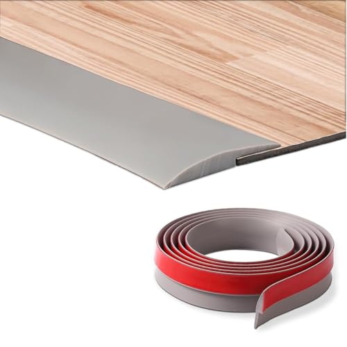 GOUZIBHD PVC Übergangsleiste, Boden-Übergangsstreifen, Übergangsprofil Selbstklebend, Teppichschwellenübergang, Übergangsschiene Teppich-Fliesen-Kantenleiste Überbrücken Lücken(Size:4m/13.1ft) von GOUZIBHD