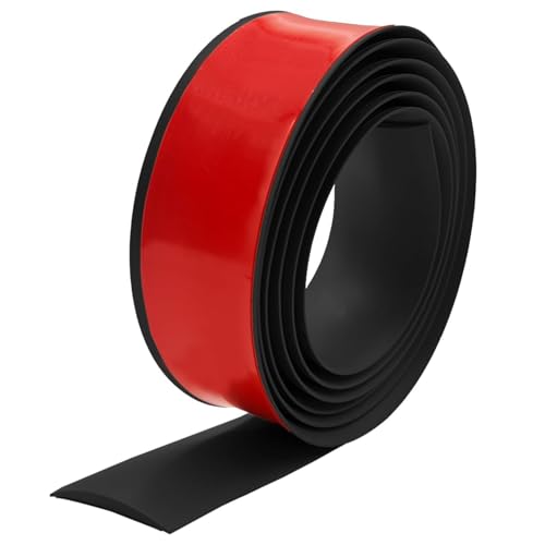 GOUZIBHD Selbstklebende Türschwellenrampe, Boden-Übergangsstreifen, PVC Bodenübergang, Flacher Trennstreifen, Zuschneidbarer Bodenübergangsstreifen für den Haustürboden(Size:5m/16.4ft) von GOUZIBHD