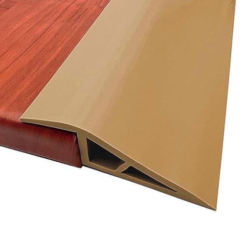 GOUZIBHD Übergangsleiste, Selbstklebende PVC Boden-Übergangsstreifen, Randleiste für Teppich und Fliesen Zum Überbrücken Von Lücken, Teppichschwellenübergang, Bodentrennleiste(Size:2m/6.56ft) von GOUZIBHD