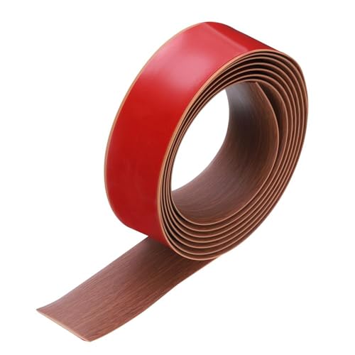 GOUZIBHD Übergangsprofil Selbstklebend, Flache Trennleiste Aus PVC, Boden-Übergangsstreifen, Türschwellenrampe für Den Wohnboden, Übergangskantenleiste Von Teppich zu Fliesen(Size:4m/13.1ft) von GOUZIBHD