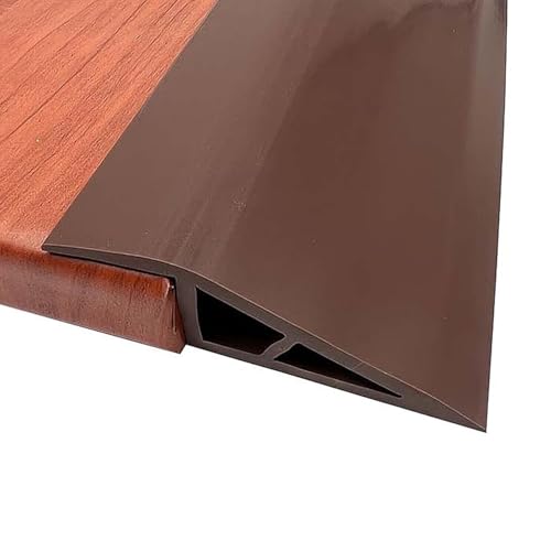 GOUZIBHD Ungelochte Abdeckleiste,Selbstklebende Übergangsleiste,PVC-Teppichschwellenübergang,Boden-Übergangsstreifen,Nahtdeckprofil für Laminat,Teppich,Parkett(Size:4m/13.1ft) von GOUZIBHD